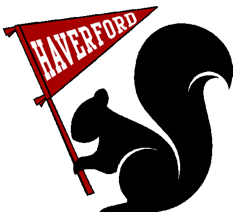 Squirrel Pennant Sticker by Haverford College