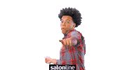 salonline reaction man break glass Sticker