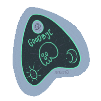 Halloween Goodbye Sticker