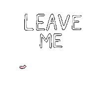 Sad Leave Me Alone Sticker by Shenja