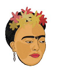 Frida Kahlo Ashart Sticker