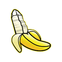 Banana Crystal Sticker by Little Lemuria