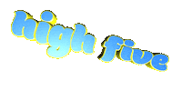 High Five Sticker by GIPHY Text