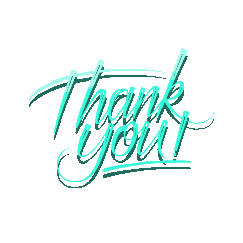 Olifrape giphyupload typography thanks lettering Sticker