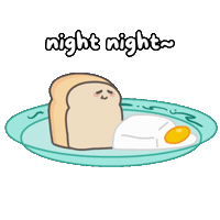Night Sleep Sticker by Tasty Toastys