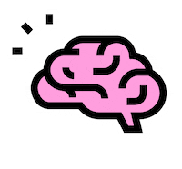 Alloprof heart rainbow fire eye Sticker
