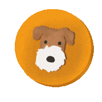 Wire Fox Terrier Puppy Sticker