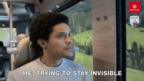 Dont Look At Me Trevor Noah GIF by Switzerland Tourism
