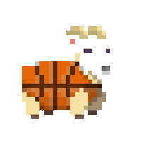 subpixel basketball ready goat hoops Sticker