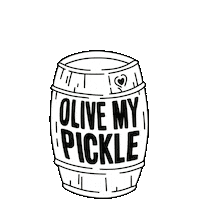 Olivemypickle pickles kimchi olives sauerkraut Sticker