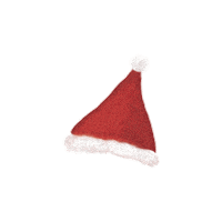 Santa Hat Christmas Sticker