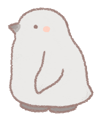 Baby Penguin running Sticker by BREAD TREE