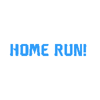 Baseball Homerun Sticker by DeMariniFP