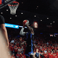 Byu Basketball Dunk GIF by BYU Cougars
