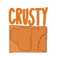 Chalk Crust Sticker by Alz Asmr
