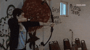 destruction archery GIF by FLOPHOUSE