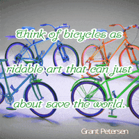 Typography Bicycle GIF