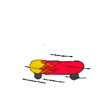 Poulpou_ skate vent swann kanya Sticker