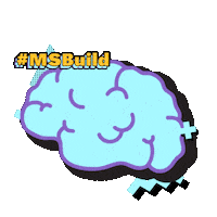 Brain Coding Sticker by Microsoft Cloud