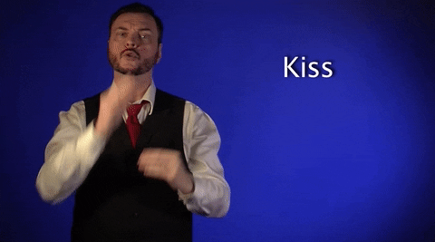 sign language kiss GIF by Sign with Robert