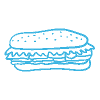 Happy To Go Sticker by Mendocino Farms