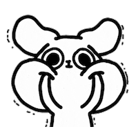 dog no Sticker by GBLWang