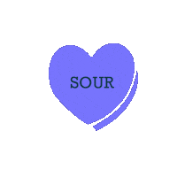happy_soff heart sour olivia rodrigo candy heart Sticker