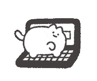 Cat Work Sticker