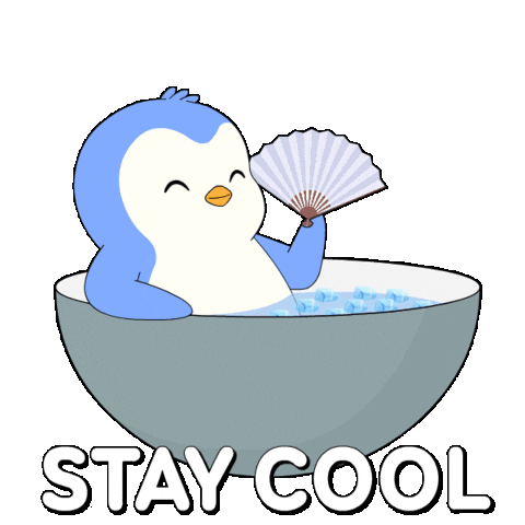 Chilling Stay Cool Sticker by Pudgy Penguins
