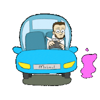 Sick Cartoon Sticker