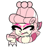 Sarapolpet angry monster rage bonbon Sticker