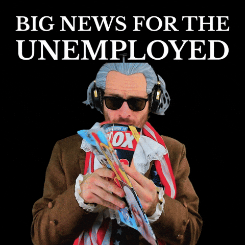Breaking News Unemployment GIF