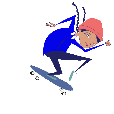 kellytowles giphyupload cool skate sick Sticker