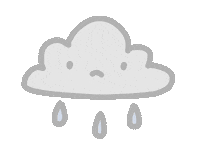 Sad Rain Sticker by odsanyu