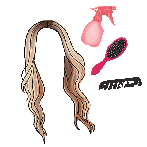 Sassy Wig Sticker by Dani Austin