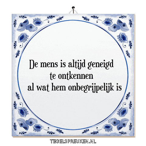 Humor Wijsheid Sticker by Tegelspreuken.nl