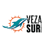 Miami Dolphins Football Sticker by Veza Sur Brewing Co