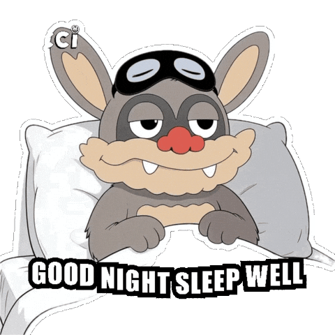 Tired Good Night Sticker