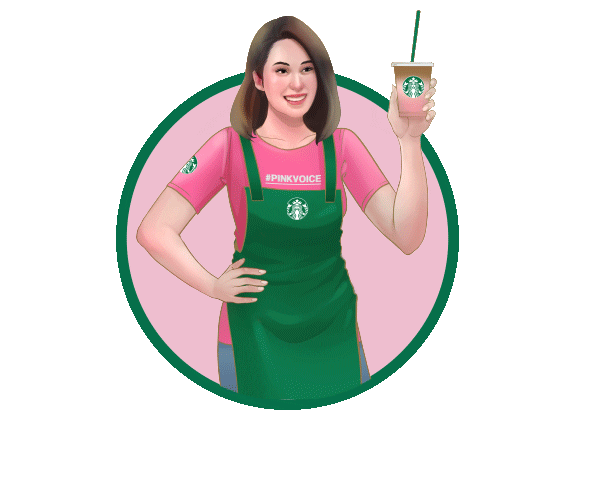 pink breastCancerAwareness Sticker by Starbucks Indonesia