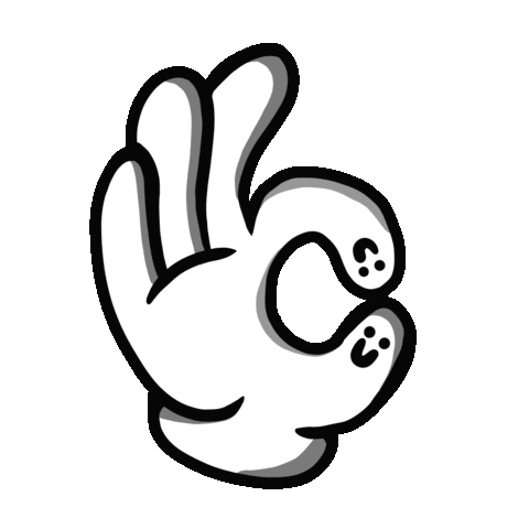 Happy Hand Sticker