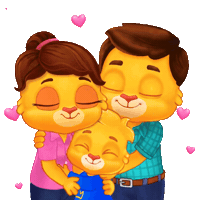 Family Time Love Sticker by Lucas and Friends by RV AppStudios