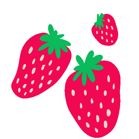 okgoods giphyupload fruit strawberry fruity Sticker