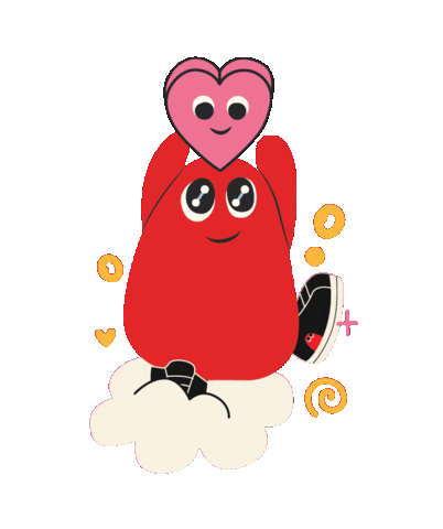 SupergaSingapore giphyupload love heart pink heart Sticker