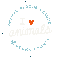ARLofBerksco love love animals arl berks county Sticker