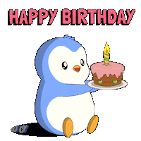 Happy Birthday Sticker by Pudgy Penguins