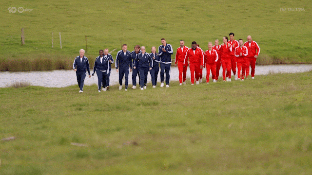Walk-In Team GIF by The Traitors Australia