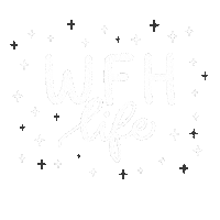 Work From Home Life Sticker