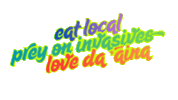 Invasive Species Hawaii Sticker by uheheu-arielilustrates