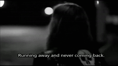 running away GIF