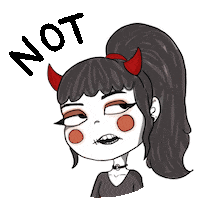 Sorry Not Sorry Goth Sticker